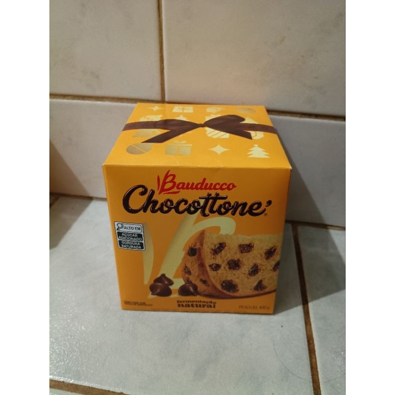 Chocottone Bauducco 400g Panettone de chocolate | Shopee Brasil
