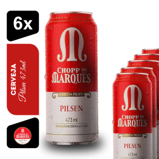 Cerveja Chopp do Marquês Pilsen 473ml (06un)