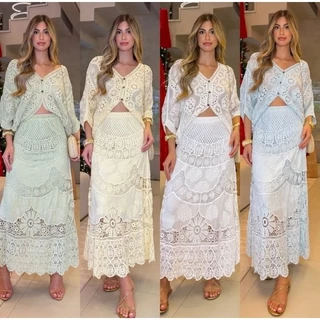 kimono crochê bem leve e macio sofisticada e elegante em Oferta na Shopee