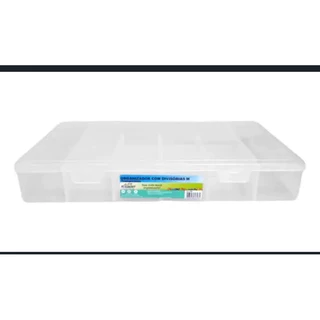 Caixa Organizador Médio Estojo Plástico C/ 11 Divisórias - Plasmont em Oferta na Shopee