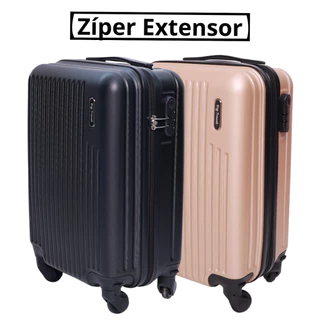 Kit Mala 10Kg Com Extensor Viagem Giratória Anti-Furto Abs Férias Bagagem de Mão Cabine Avião Bordo em Oferta na Shopee