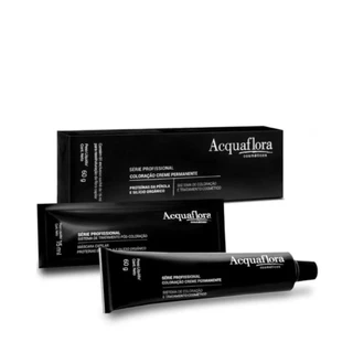 Coloração Creme Permanente Acquaflora Profissional 60g em Oferta na Shopee