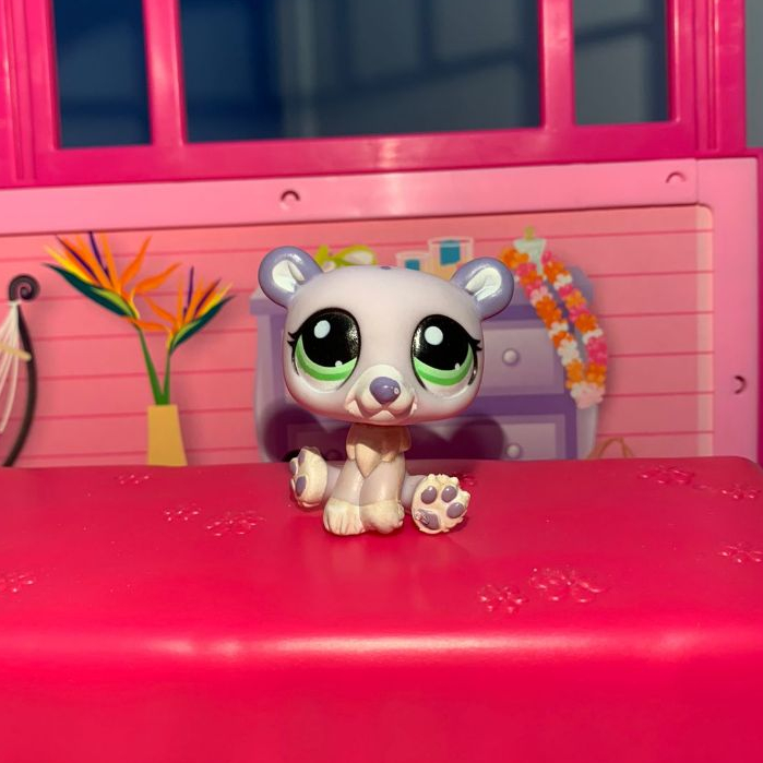 Ours En Peluche PETSHOP Vintage N°1681 – Occasion – Pour Collection Ou Décoration