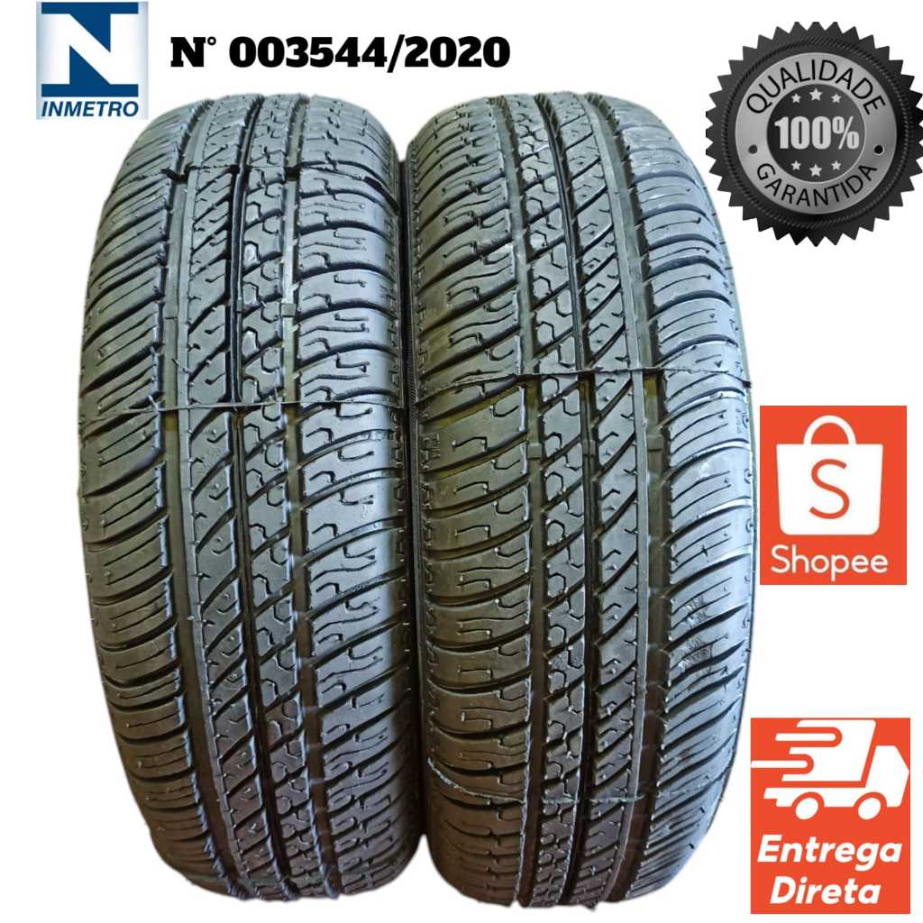 kit 2 Pneu R14 175/70 Remold Com selo de Inmetro Linha Premium Promoçao ...