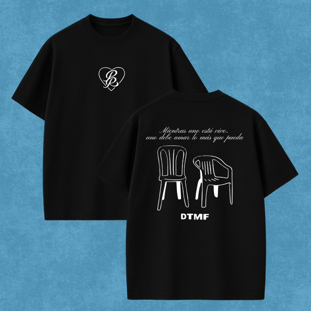 Camiseta Oversized Bad Bunny Dtmf Vintage Tour Brasil Em Algodão