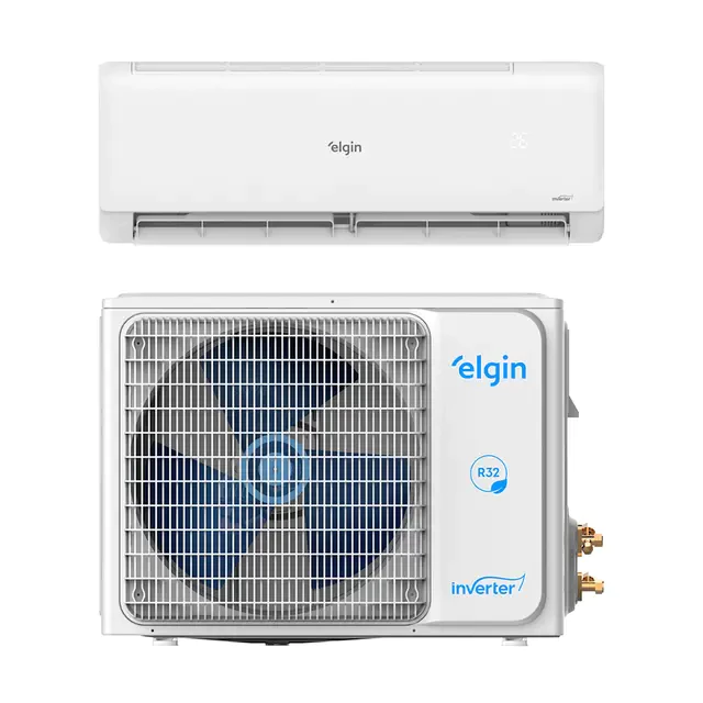 Ar Condicionado Elgin preto com controle remoto