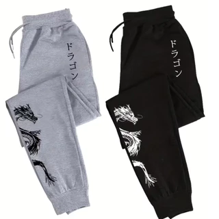 Calça Dragão Oriental Japones Lançamento Jooguer Flanelado Moda Jovem