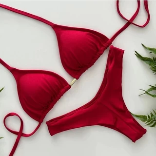 Biquíni Conjunto Top Cortininha Calcinha Asa Delta FIO DUPLO Bojo Removivel em Oferta na Shopee