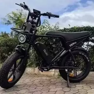Envio Hoje Bicicleta Elétrica Potente Ouxi V8 Pro 1000W Bike Elétrica Aro 20 Bateria 48v Sem CNH Suspensão Hidráuli...