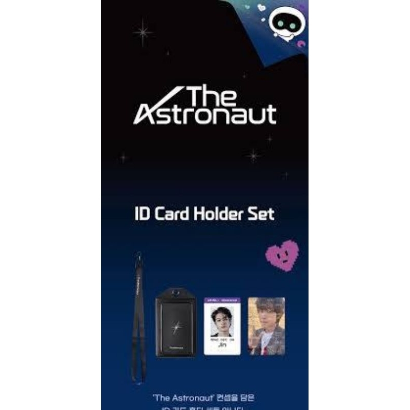 Jin The Astronaut ID Card Holder Set Official [PRONTA ENTREGA