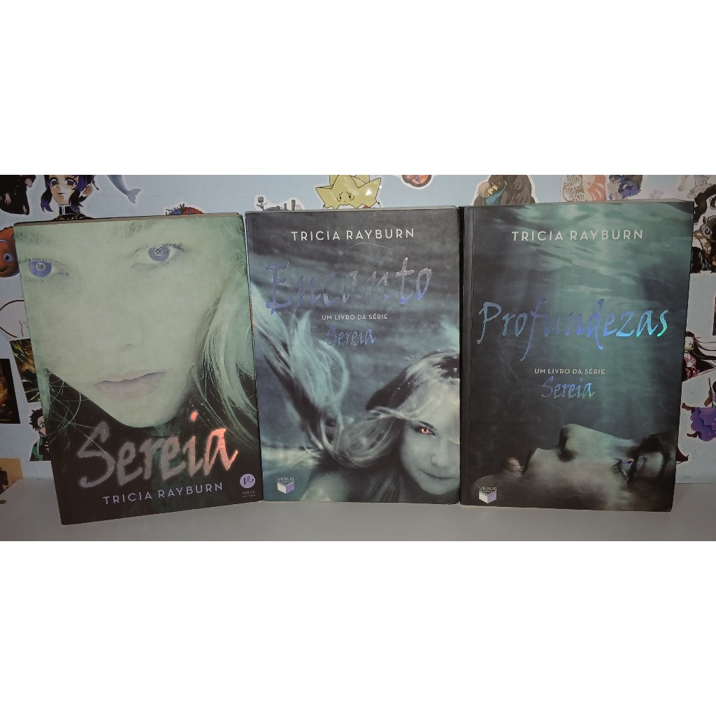 BOX LIVROS SAGA SERIE TRILOGIA SEREIA ENCANTO PROFUNDEZAS TRICIA ...