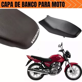 Capa de Banco Honda Titan 150 2004 2005 2006 2007 2008 Ks/Es Esd Com Logo Preta