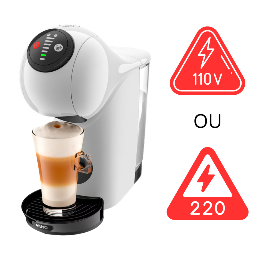 Cafeteira Dolce Gusto Genio S Basic Branca Automática 110V 220V Maquina De Café Em Cápsula