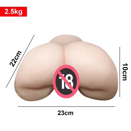 Masturbador Masculino Realista 2 Orifícios em Silicone Cyberskin Macio Borracha