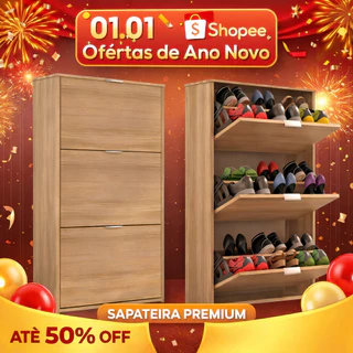 BLACK FRIDEY Sapateira 3 Portas Organizadora Multiuso Quarto Versátil Pratica Sapatos Em OFERTA FIM DE ANO em Oferta na Shopee