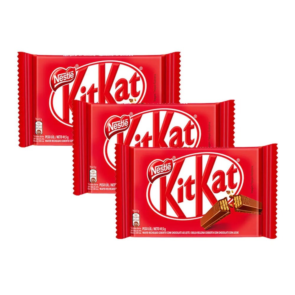 Chocolate Kit Kat Ao Leite Nestlé 41,5g | Shopee Brasil