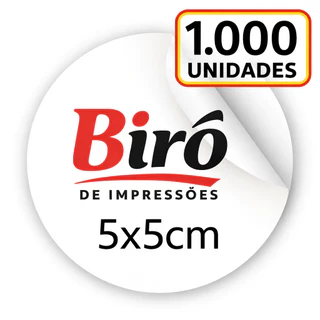 Adesivos recortados personalizados 5x5 cm em Vinil | 100 a 1000 Unidades