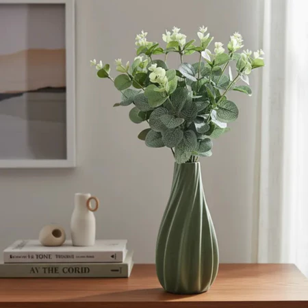 Arranjo Eucalipto Verde com Vaso