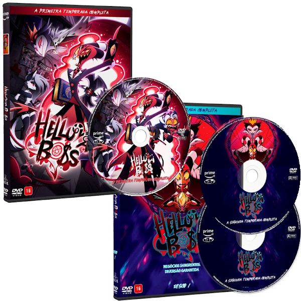 DVD - Série Helluva Boss - 1ª/2ª Temporada Completa Desenhos Box