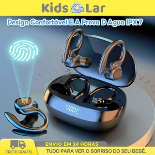 Fone Bluetooth Barato Fones de Ouvido Sem Fio com Clipe Para Cancelamento de Ruído e Ganchos de Orelha À Prova De Suor em Oferta na Shopee