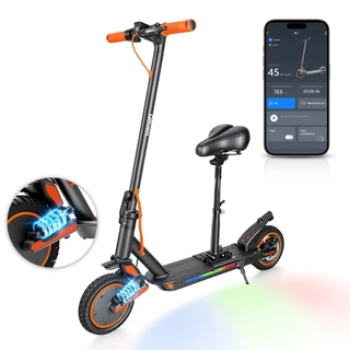Patinete Elétrico 500W com Assento Ajustável | Bateria 10Ah, 25km | Carga 120kg, 45km/h, Dobrável