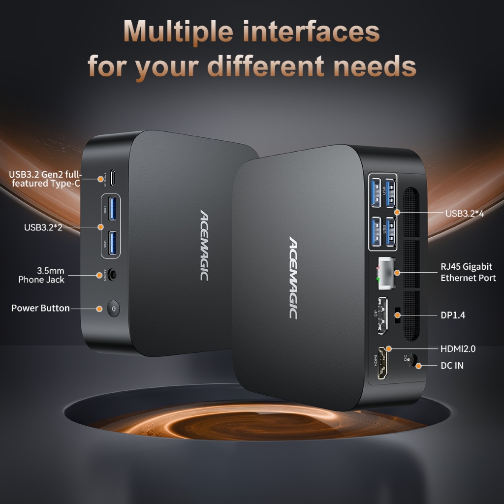 Acemagic Mini PC com ALTO PODER para Gamers & Designers GPU RADEON