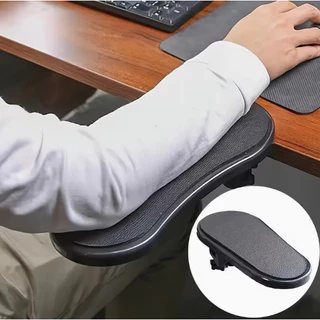 Apoio Ergonômico Para Antebraço Com Fixação Em Mesa De Gamer Computador Notebook Preto