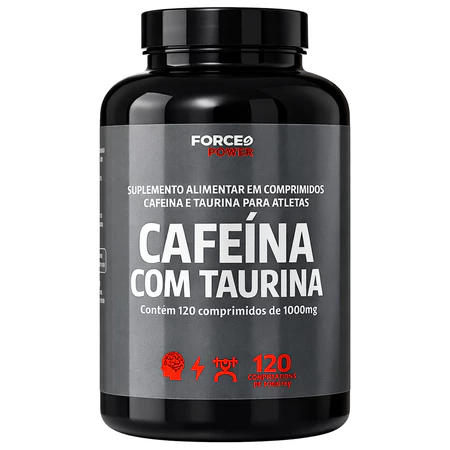 CAFEÍNA ORIGINAL TERMOGÊNICO Pré Treino com Taurina 120 Comprimidos ( PRODUTO PARA 02 MESES )