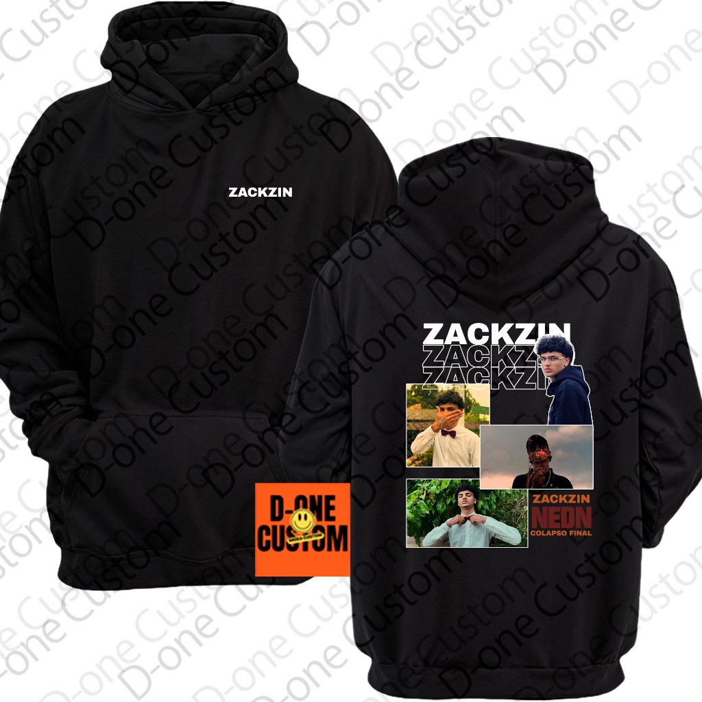 Blusa Moletom Zackzin Cantor Rap Trap HipHop Montagem Homenagem Album ...