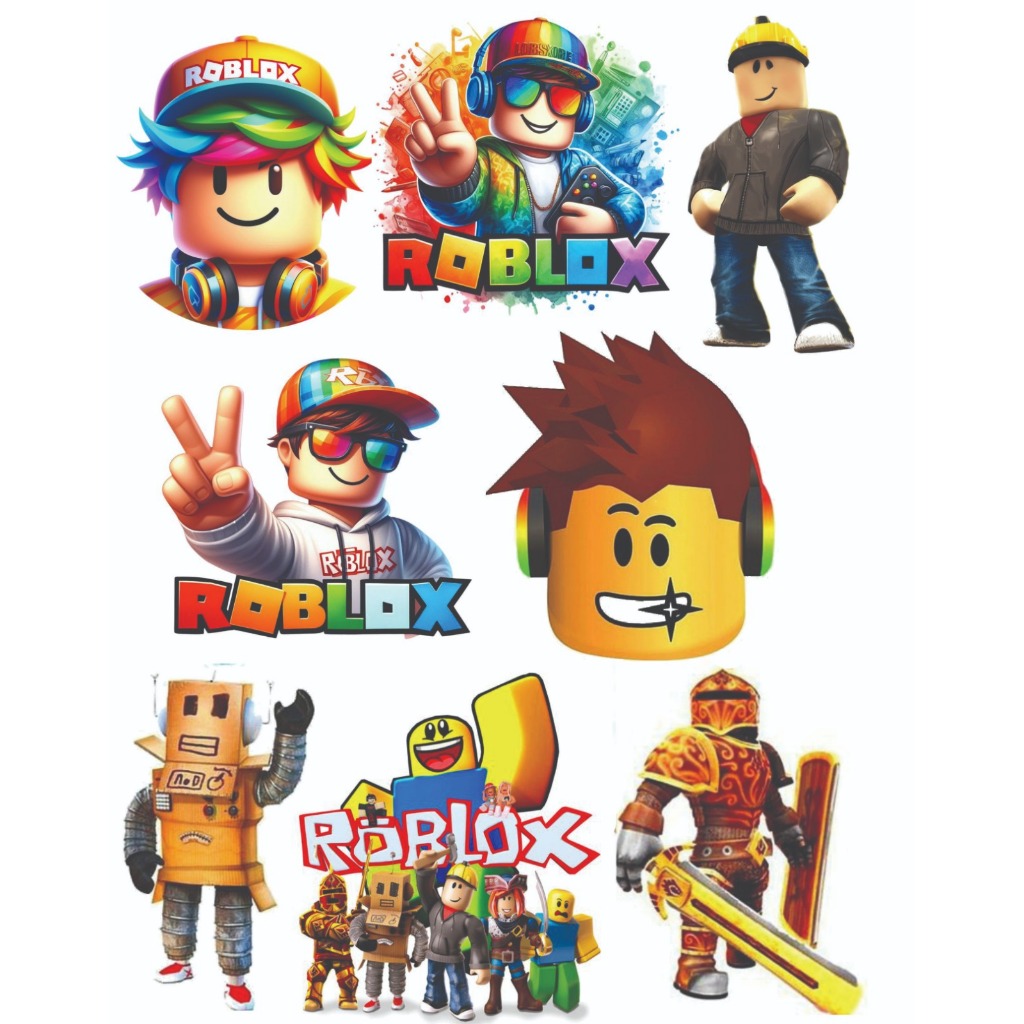 Patch (Aplique termocolante) Roblox - Kit 8 unidades | Shopee Brasil