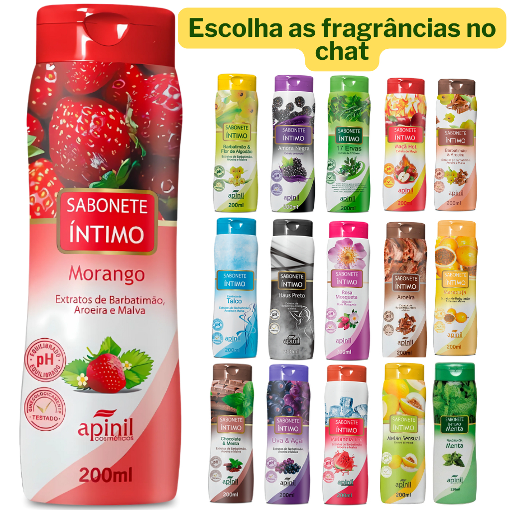 kit Sabonete intimo feminino 200ml Apinil | Uso Diário | pH equilibrado ...