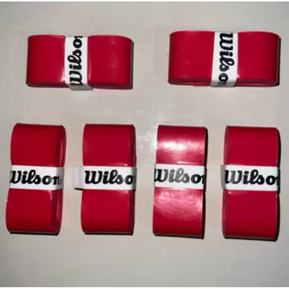 Kit 3 Overgrip Wilson Para Raquete Beach Tennis Tênis Padel Pickleball Vermelho , liso sem Furação envio imediato