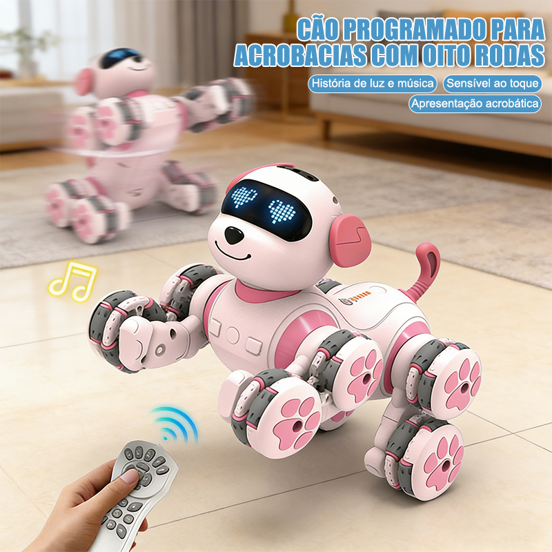 Cachorro Robô Inteligente com Controle Remoto – Pet Interativo ...