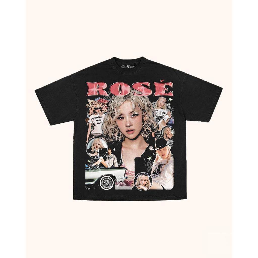 Camiseta Premium em Algodão Puro]SISI Camiseta Preta Blackpink