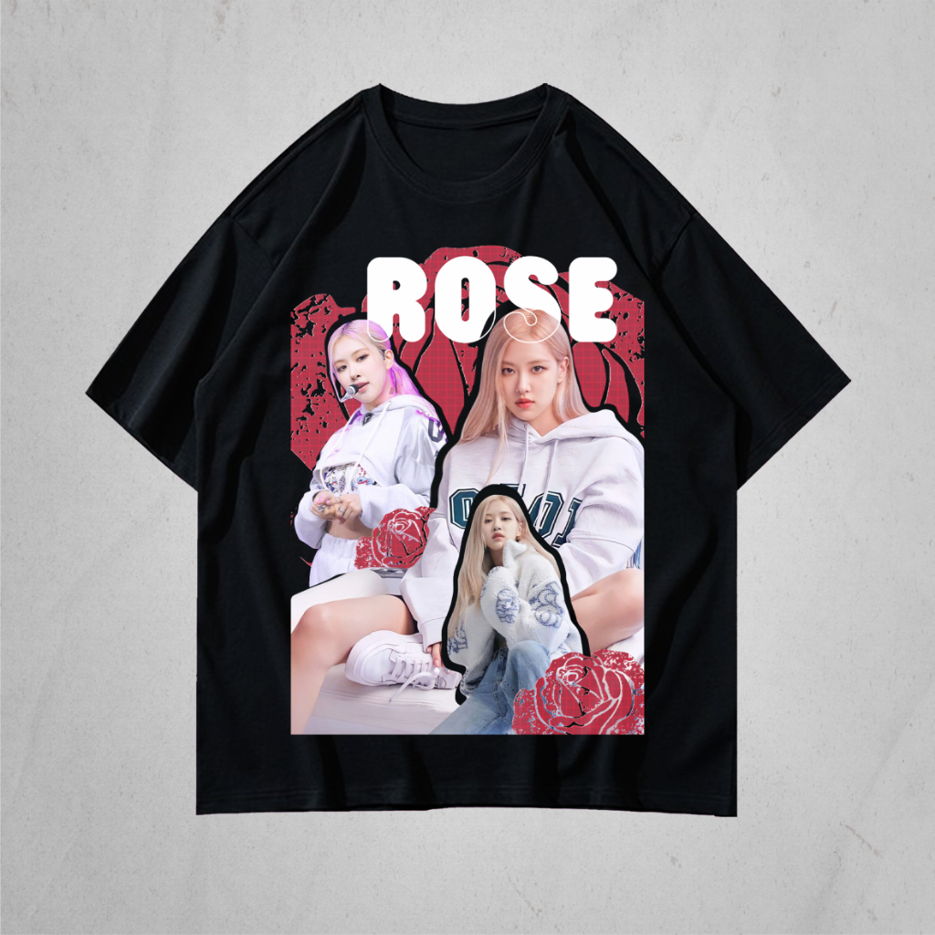 Camiseta Premium em Algodão Puro]SISI Camiseta Preta Blackpink