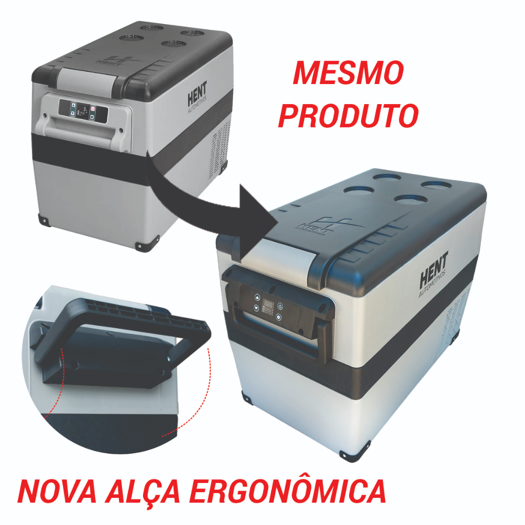 Hime Geladeira Freezer 12v Portátil HENT 42 Litros Quadrivolt Cooler