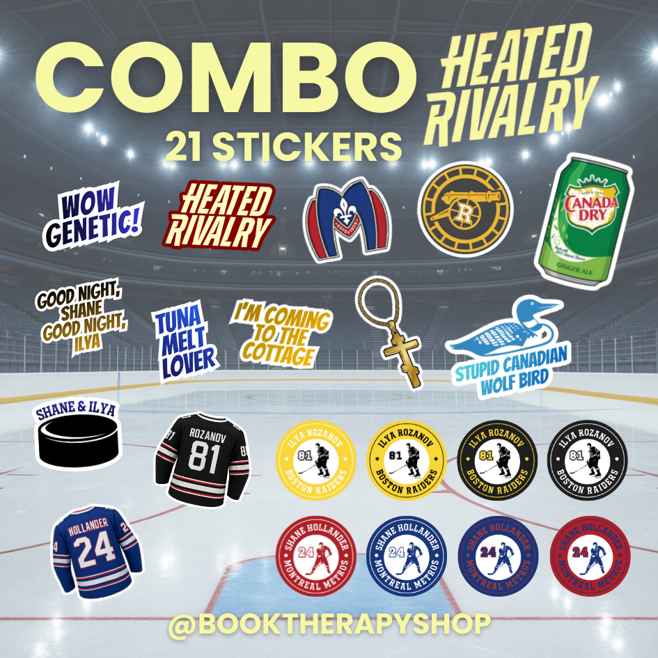 COMBO 21 STICKERS HEATED RIVALRY | Shane Hollander | Ilya Rozanov ...