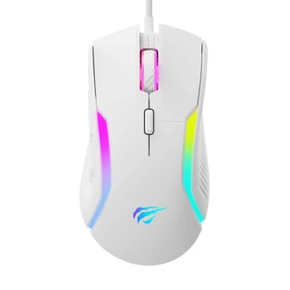 Mouse Gamer Havit MS1033 8000 DPI 9 Botões RGB Branco