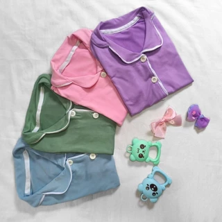 Conjunto Pijama Americano Infantil 4 cores 0 a 2 anos, Pijama Curto Menino e Menina Infantil de Verão em Oferta na Shopee