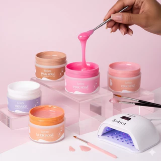 Novo Gel Construtor Beltrat 24g varias cores Branco Clear Nude Rosé Nude Pink Rosé Pink - Original em Oferta na Shopee