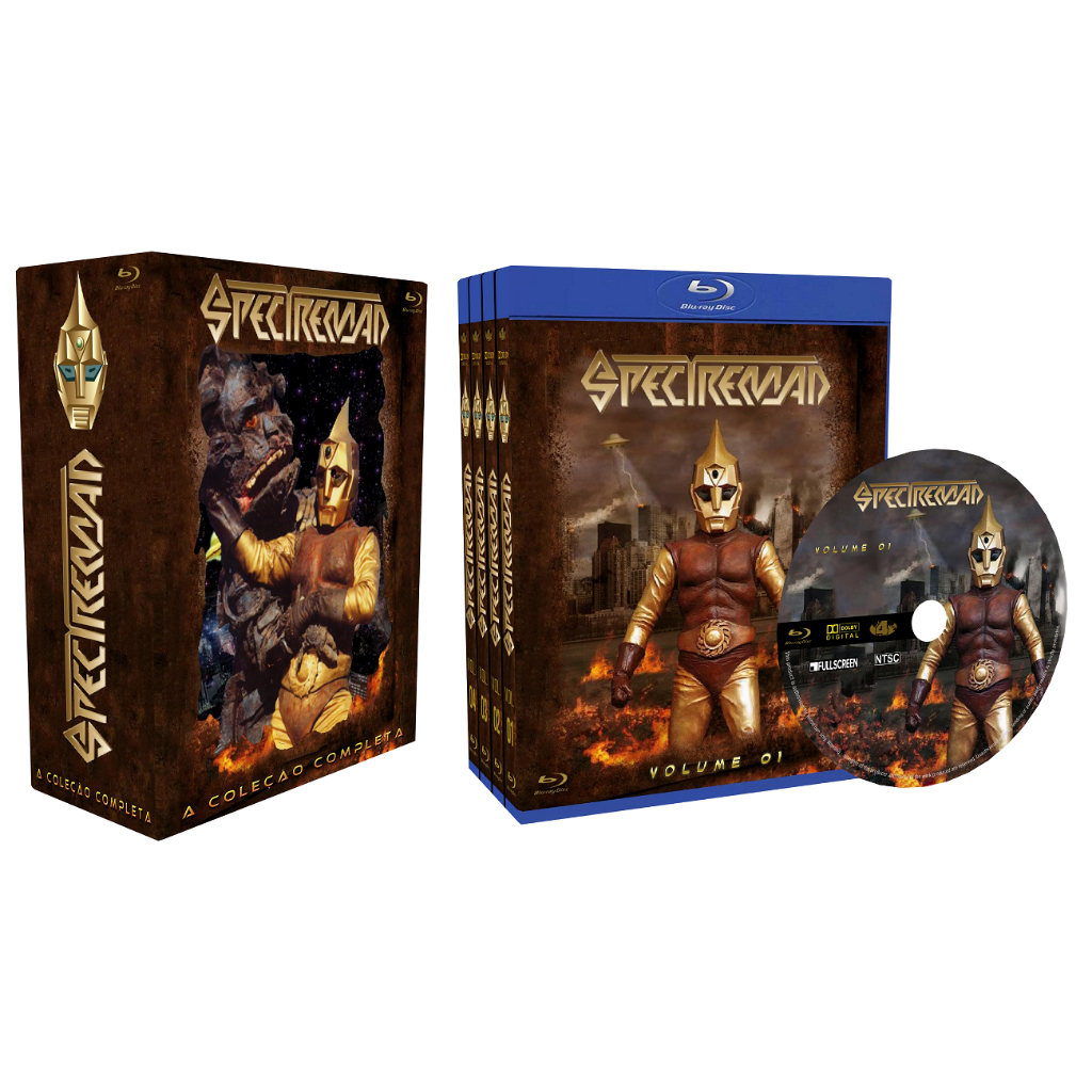 Blu-ray Box coleção seriado Spectreman - Caixa contendo a coleção
