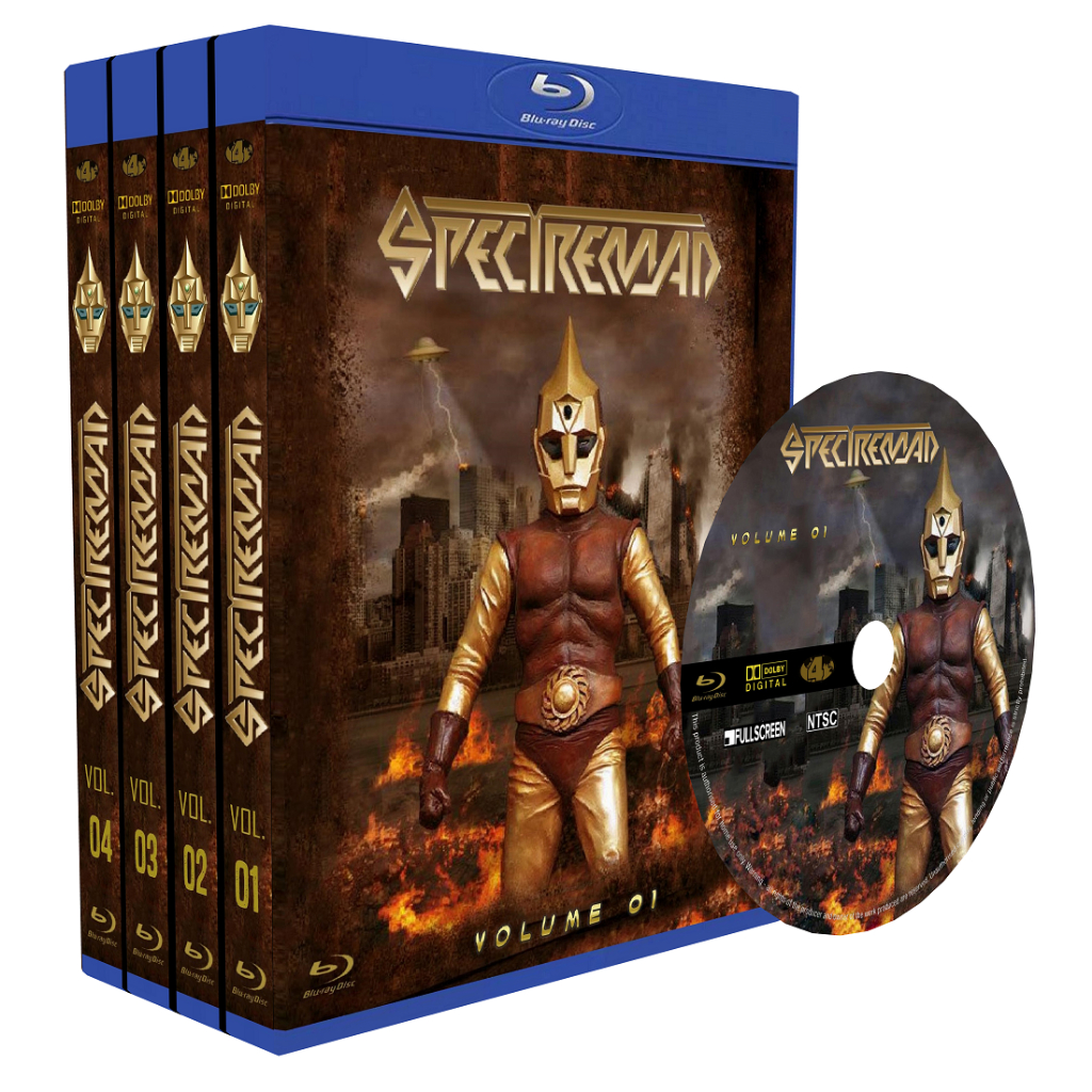 Blu-ray Box coleção seriado Spectreman - Caixa contendo a coleção