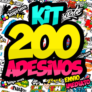 Kit 200 Adesivos Capacete Moto Bike Carro Adesivo Vinil Prova D'água Novos Modelos em Oferta na Shopee