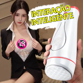 Masturbador Masculino Tipo Lanterna com Vibração · Silicone Macio · Recarregável USB
