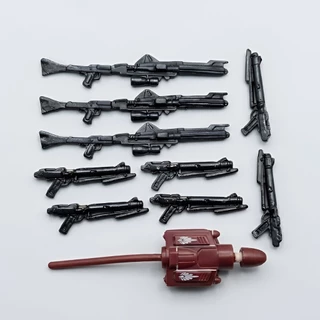 Lote Miniatura de Arminhas 1/18 + Jetpack, Acessórios 3.75 Compatíveis com Star Wars, GI Joe, e Action Figures de 10cm