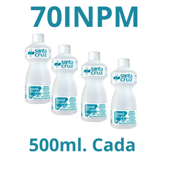 Kit 4 alcool...500ml...cada alcoo70