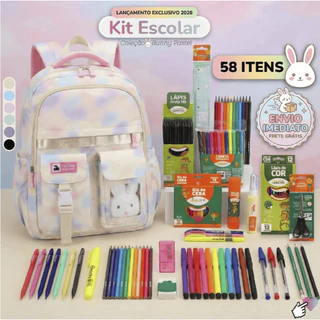 Kit Material Escolar Mochila Escolar Kit Volta as Aulas Material Escolar