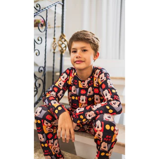 Kit 6 Peças Pijama Inverno Infantil Menino 3 Manga Longa e  3 Calça com Punho em sued  1 ao 6 anos em Oferta na Shopee