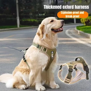 Colete com Corda para Cães Médios e Grandes - Refletivo e Ajustável com Alça Fácil de Agarrar