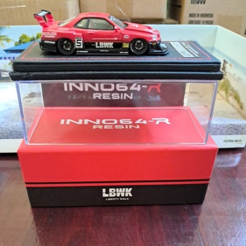 INNO64-R 日産 スカイライン　NISSAN　LBWK　ER34 Miniatura Inno64 Resin Resina Nissan Skyline R34 Super Silhouette